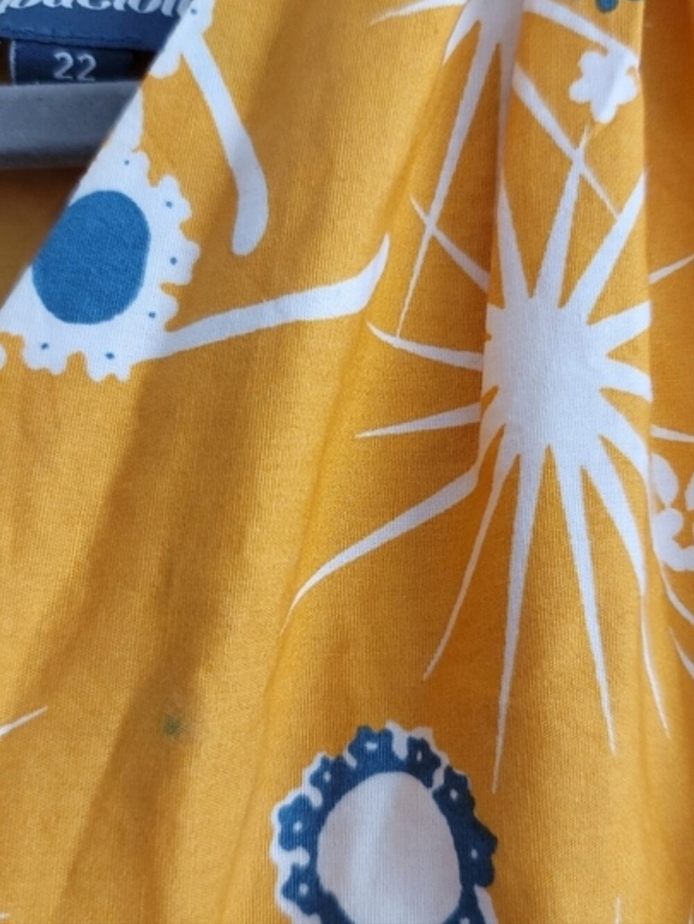 Modcloth Yellow Instant Energy Floral Sunglasses Faux Wrap Summer Dress - Picture 4 of 10